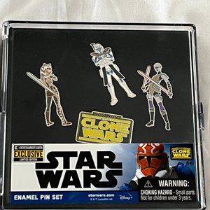 Star Wars: The Clone Wars Enamel Pin Set - Entertainment Earth Exclusive